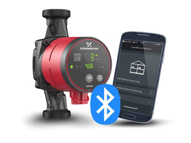 Trådløs kommunikation med Grundfos Alpha 3