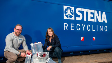 Pilotprojekt sammen med STENA Recycling, LAUFEN og Brødrene Dahl - Genbrug af plastcisterner